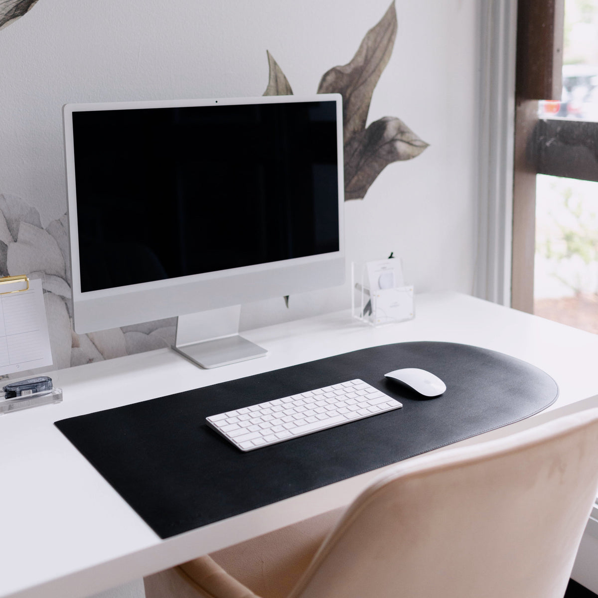 White desk pad hot sale