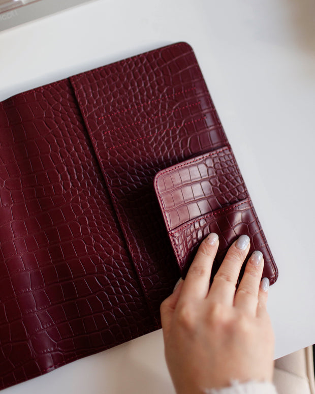 A5 Desk Agenda Compact Cover | Limited Edition in Spiced Burgundy