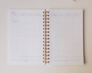 Undated Monthly + Weekly (6 Month) Agenda | Spiral Planner