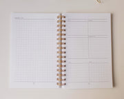 Undated Monthly + Weekly (6 Month) Agenda | Spiral Planner